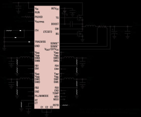 60V Low I Buck Controller Plus 4-Channel 8A Configurable Buck DC/DCs