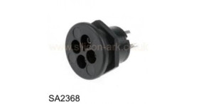 SA2368 Female 250V 3A compact power panel connector - Bulgin