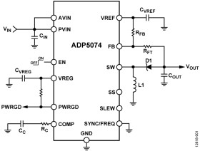 2.4 A, DC-to-DC Inverting Regulator