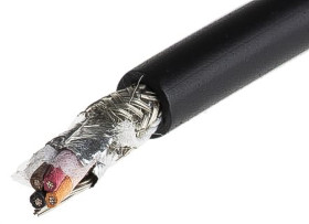 Control Cable liczba żył 4 0.23 mm² Ekranowany Alpha Wire średnica zew 5.16mm Czarny