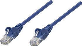 Kabel krosowy Intellinet Cat6, nieekranowany, U / UTP, wtyk RJ-45 / wtyk RJ-45, 0,5 m, niebieski