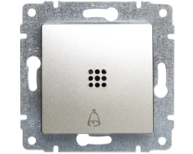 VENA Przycisk /dzwonek/ z podświetleniem satyna 525014