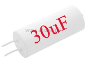 30uF 450V kond. rozruchowy 44x92mm ( przewody )