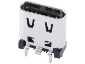 Złącze USB Type C Montaż powierzchniowy Żeński 2.0 ,1-portowe