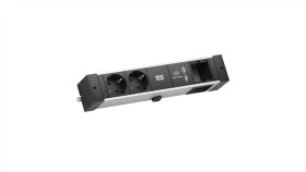 Bachmann Desk Rail 2X Gniazdo Z Uziemieniem 1X Ładowarka Usb 1X Abd