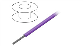 3050 Vi005 Przewód Na Rolce O Długości 30,5M Linka Cu, 300V Pvc Fioletowy 24 Awg