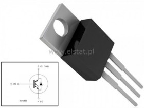 Szybki tranzystor 10NC60; N- MOS; 600V; 10A; TO220
