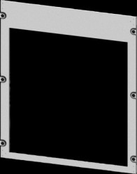 Aperture, square, sheet steel, (W x H x D) 800 x 800 x 10 mm, light gray, 8PQ2000-8BA06