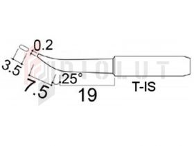 Grot 900M-T-IS ostry zakrzywiony do stacji Yihua