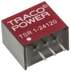 Regulator przełączający, 12W, Uwe 15 → 36V dc, Uwy 12V dc, Iwy 1A, TRACOPOWER, TSR 1