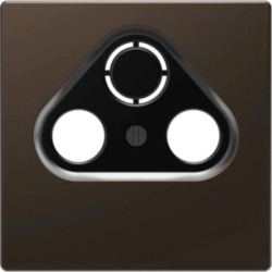 Merten Płytka centralna gniazda antenowego RTV 3otw. D-Life mocca met. MTN4123-6052