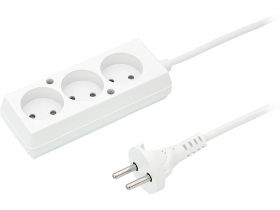 Przedłużacz 3 gniazda bez uziemienia 1.5m