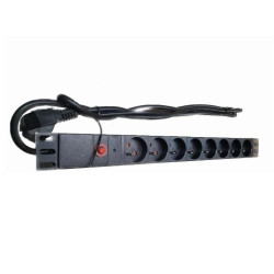 Listwa zasilająca 19" 8gn + PP LZ1U8GBW-Z SecNET