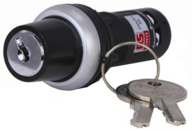 Wyłącznik kluczykowy, 3-pozycyjny, 6A, IP65, Ø 22mm, RS PRO