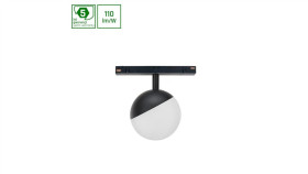 System Shift - Globe Oprawa Kula Na Szynoprzewód 100X148mm 5W 165St Czarna 5...