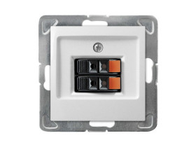 IMPRESJA Gniazdo głośnikowe podwójne białe GG-2Y/m/00 OSPEL