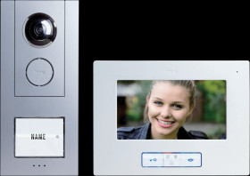41174 Video intercom system set, silver