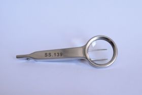 Pęseta SS-139 Szkło powiększające fi 30mm rozmiar narzędzia 94mm
