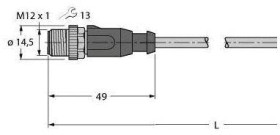 Turck 6935878 Złącze konfekcjonowane czujnika/aktuatora RSSD-PSWS4M-4414-5M, 1 szt.