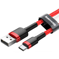 Kabel USB/USB-C 0,5m BASEUS TYPE-C Red+Red 3A