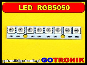 Listwa 53x9mm z diodami LED RGB WS2812