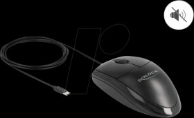 12114 Mouse, wired, USB-C, black