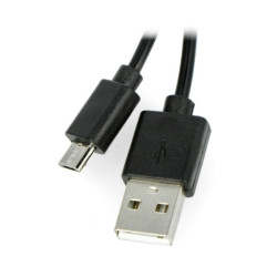 Przewód microUSB B - A Blow - czarny 1,5m
