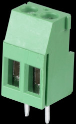CTB0709/2 Solderable screw terminal block - 2-pin, RM 5.08 mm, 90°.