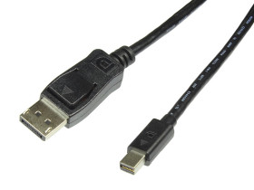 Kabel DisplayPort mini wtyk - DisplayPort wtyk 1.8m