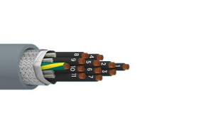 Kabel wielożyłowy liczba żył 12 0,5 mm2 Ekranowany Alpha Wire Szary