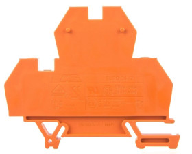 Złączka piętrowa 4-przewodowa 4mm2 pomarańczowa EURO 43550OR /50szt./