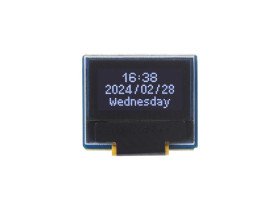 Waveshare 0.49inch OLED Display Module, 64×32 Resolution, I2C Communication, Black / White Display Color