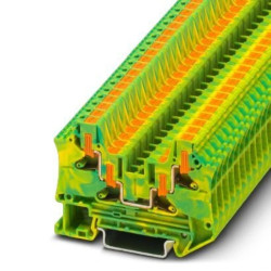 Złączka szynowa przewodu ochronnego 4-przewodowa PTV 4-QUATTRO-PE z zaciskami Push in /50szt./