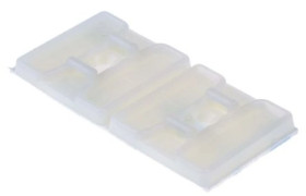 Mocowanie opaski kablowej samoprzylepne, 29mm x 29 mm, kolor: Naturalny, 50-szt., 0-28→ C., RS PRO