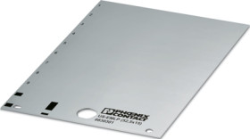 PVC device marker, (L x W) 14.9 x 52 mm, silver, carrier card with 18 pcs, 0830323