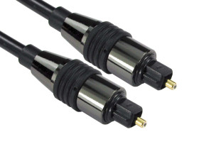 Optyczny kabel audio, złącze A: TOSlink, złącze B: TOSlink, dł.: 1m
