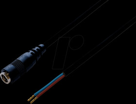 072068 DC cable, 2 x 0.50 mm², coupling 2.5 mm