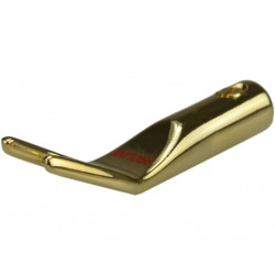 PROLINK Premium TSP-080 Wtyk głośnikowy typu WIDEŁKI skręcany pozłacany czerwony