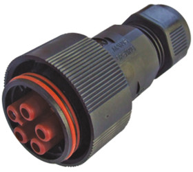 Puszki, TH405, Nylon 66, Montaż na kablu, 5-pinowe