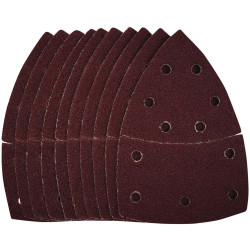 Draper 44094 Multi-Sanding Sheets-Hook &amp; Loop, 102x62mm 93mm, 40 Grit 10Pc