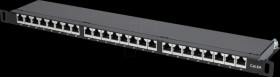 720922 Patch panel, 19", 24-port, Cat.6a, 0.5 U