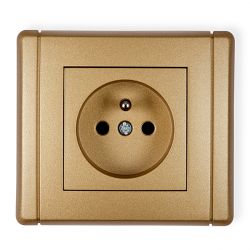 Gniazdo pojedyncze z uziemieniem 2P+Z