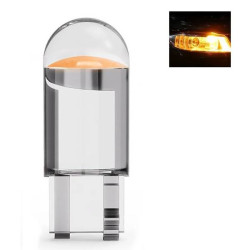 T10 12V COB LED Bulb W5W - T10 HPC 360 Spherical - for Cars - Yellow