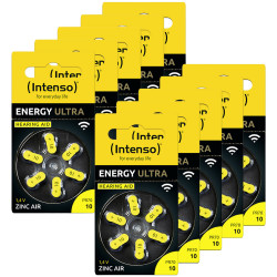 Intenso 7504416MP Energy Ultra Hearing Aid Battery PR70-10 60 pieces Zinc Air