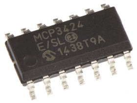 ADC 18 bitów 0.004ksps A/C: 4 SOIC Delta Sigma Szeregowy (I2C) 5 V
