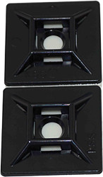 Uchwyt opaski kablowej do opasek 5.5mm długość 28.6mm szerokość 28,6 mm średnica otworu 5.3mm RS PRO Czarny