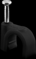 64681 Cable clamp 8 mm black box of 100 pcs