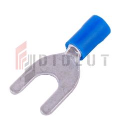 KWB6 Końcówka widełkowa izol. M6 100szt