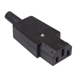 C13 IEC Rewireable Straight Cable Socket 10A