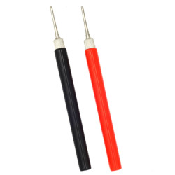 Końcówka pomiarowa długa kpl. 2 szt. sondy do przewodów miernika czarna/